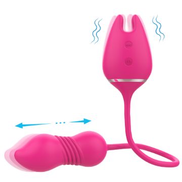 Picture of WONDER LADY Love Egg Vibrator & Nipple Clamp Set