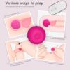 Picture of JACKPOT MINI Remote Controlled Kegel Balls Vibrator*Rose