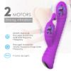 Picture of MOONLIGHT Thrusting Rabbit Vibrator with LED Light*Purple