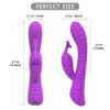 Picture of MOONLIGHT Thrusting Rabbit Vibrator with LED Light*Purple