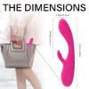 Picture of INSTINCT Ergonomic Silicone Rabbit Vibrator*Rose