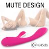 Picture of INSTINCT Ergonomic Silicone Rabbit Vibrator*Rose