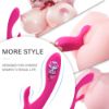 Picture of INSTINCT Ergonomic Silicone Rabbit Vibrator*Rose