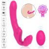Picture of NANA Remote Controlled Love Rider Strapless Strap-On Dildo Vibrator*Rose