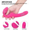 Picture of NANA Remote Controlled Love Rider Strapless Strap-On Dildo Vibrator*Rose