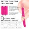 Picture of CICI  Dual Dildo Soft Whip Couple's Vibrator*Rose