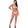 Picture of ROLAND Fishnet Crotchless Baby Bodystocking*Red