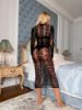 Picture of MARY Long Sleeve Gown Body Stockings Midi Dress