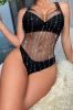 Picture of TIMU Rhinestone Halter Teddy