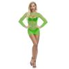 Picture of Secret Long Sleeve Fishnet Chemise*Green
