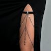 Picture of Two Layer Metal Thigh Chain Jewelry*Silver