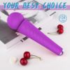 Picture of MOLY Ergonomic Design Massage Wand Soft Removable Medical Silicone*Purple
