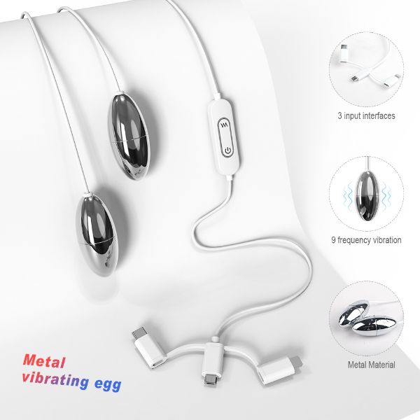 Picture of COBRA Bullet Double Vibrating Egg Phone Output*White