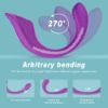 Picture of RIBBON Dual Motor Remote Controlled Rechargeable Love Egg Vibrator*Purple
