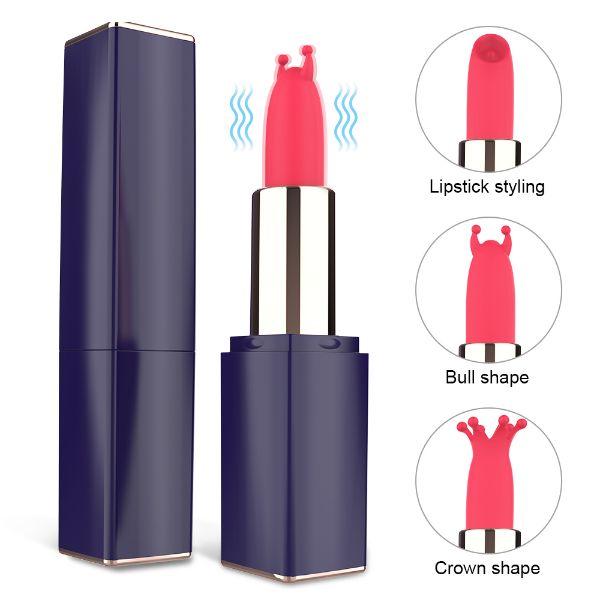 Picture of LIPSTICK 3 Stimulation Lipstick Vibrator*Blue