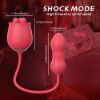 Picture of FATE 3 in 1 Clitoral Stimulator Tongue Licking Thrusting G Spot Egg Vibrator*Rose