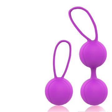 Picture of LOVER Kegel Strength Exercise Silicone Jiggle Ball Set*Purple