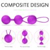 Picture of LOVER Kegel Strength Exercise Silicone Jiggle Ball Set*Purple