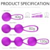 Picture of LOVER Kegel Strength Exercise Silicone Jiggle Ball Set*Purple