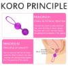 Picture of LOVER Kegel Strength Exercise Silicone Jiggle Ball Set*Purple
