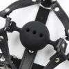 Picture of Leather Head Harness and Ball Gag*Size M