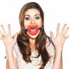 Picture of Silicone Open Mouth Red Lip Gag 1.4-Inches Diameter