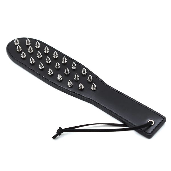 Picture of PU Leather Punk Rivet Spanking Paddle Horse Whip
