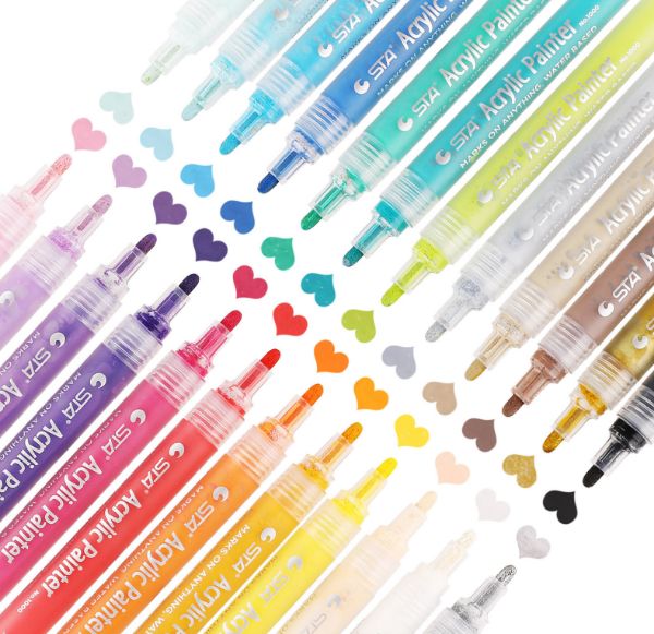 Picture of Acrylic Paint Markers Pen for Couple Play*Purple
