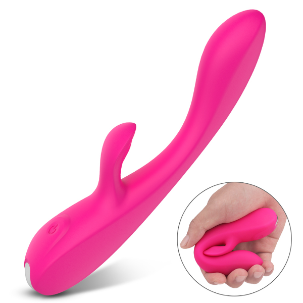 Picture of INSTINCT Ergonomic Silicone Rabbit Vibrator*Rose