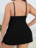 Picture of Black Cute Bow Adjustable Lace Babydoll Chemise