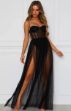 Picture of Black Mesh Sheer See-Through Nightgown