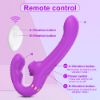 Picture of Moyna Dual Motor Triple Spot Stimulation Remote Control Vibrator - Purple
