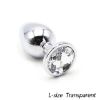 Picture of White Jewelled Aluminium Prostate Massage Butt Plug - Medium