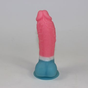 Picture of Life-like Glow In The Dark Silicone Dildo with Suction Cup 6.3 Inch