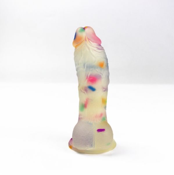 Picture of Life-like Jelly Transparent Silicone Dildo with Suction Cup 6.3 Inch
