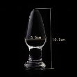 Picture of Crystal Clear Glass Butt Plug - Delta