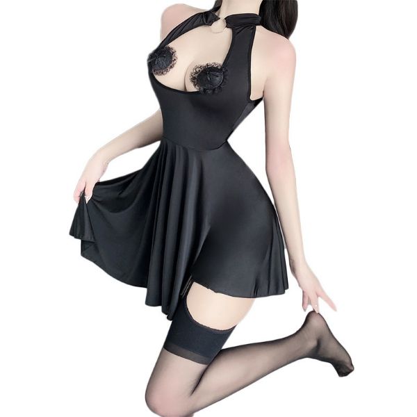 Picture of Black Two-in-one Sexy Skirt
